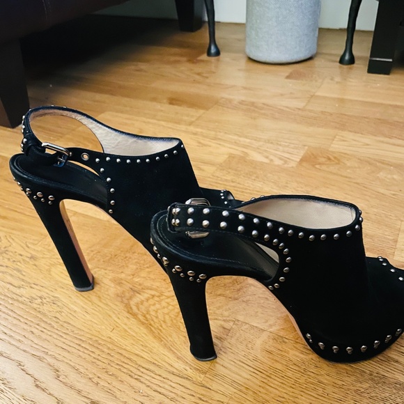 Prada suede studded platform heels  size 38.8 - Picture 3 of 6